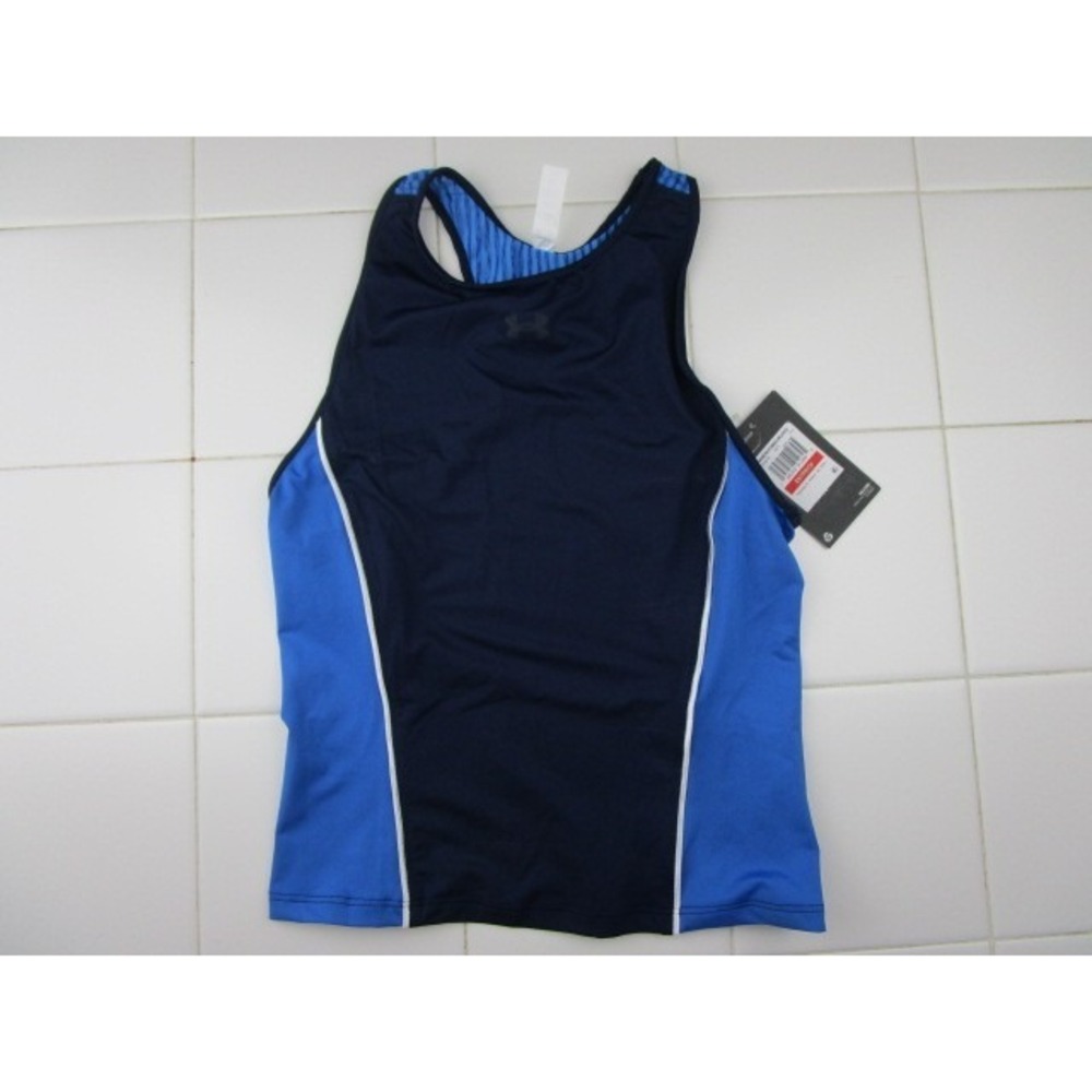 Under Armour Singlet Tank Top Running Heat Gear Women's XS Blue